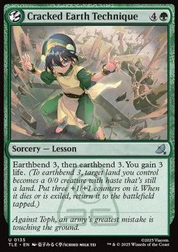 Cracked Earth Technique - Magic: The Gathering | Avatar: The Last Airbender: Eternal (Uncommon) [TLE-135] - JotaCards - Tu Tienda de TCG