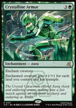 Crystalline Armor (V.1) - Magic: The Gathering | Avatar: The Last Airbender: Eternal (Rare) [TLE-137] - JotaCards - Tu Tienda de TCG