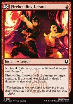 Firebending Lesson - Magic: The Gathering | Avatar: The Last Airbender (Common) [TLA-138] - JotaCards - Tu Tienda de TCG
