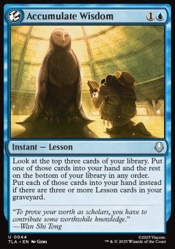 Accumulate Wisdom - Magic: The Gathering | Avatar: The Last Airbender (Uncommon) [TLA-44] - JotaCards - Tu Tienda de TCG
