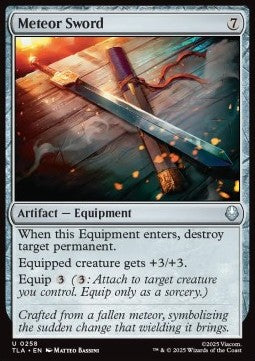Meteor Sword - Magic: The Gathering | Avatar: The Last Airbender (Uncommon) [TLA-258] - JotaCards - Tu Tienda de TCG
