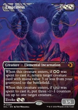 Emptiness - Lorwyn Eclipsed: Extras (Mythic) [XECL-294] - JotaCards - Tu Tienda de TCG
