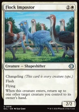 Flock Impostor - Lorwyn Eclipsed (Uncommon) [ECL-16] - JotaCards - Tu Tienda de TCG