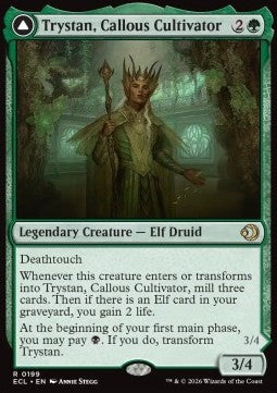 Trystan, Callous Cultivator // Trystan, Penitent Culler - Lorwyn Eclipsed (Rare) [ECL-199] - JotaCards - Tu Tienda de TCG
