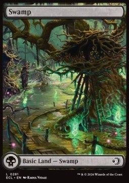 Swamp (V.3) - Lorwyn Eclipsed (Land) [ECL-281] - JotaCards - Tu Tienda de TCG