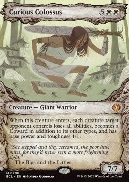 Curious Colossus - Lorwyn Eclipsed: Extras (Mythic) [XECL-298] - JotaCards - Tu Tienda de TCG