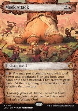 Meek Attack (V.1) - Lorwyn Eclipsed: Extras (Mythic) [XECL-319] - JotaCards - Tu Tienda de TCG