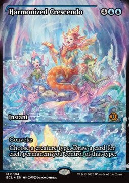 Harmonized Crescendo (V.2) - Lorwyn Eclipsed: Extras (Mythic) [XECL-384] - JotaCards - Tu Tienda de TCG