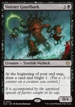 Sinister Gnarlbark - Commander: Lorwyn Eclipsed (Rare) [ECC-12] - JotaCards - Tu Tienda de TCG