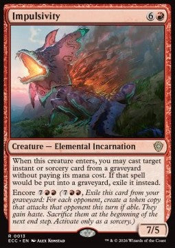 Impulsivity - Commander: Lorwyn Eclipsed (Rare) [ECC-13] - JotaCards - Tu Tienda de TCG