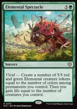 Elemental Spectacle - Commander: Lorwyn Eclipsed (Rare) [ECC-15] - JotaCards - Tu Tienda de TCG