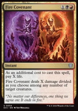 Fire Covenant - Commander: Lorwyn Eclipsed (Uncommon) [ECC-54] - JotaCards - Tu Tienda de TCG
