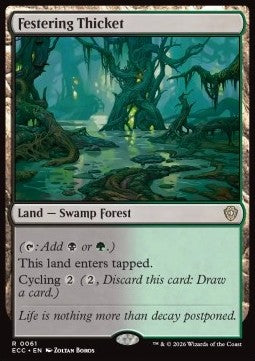Festering Thicket - Commander: Lorwyn Eclipsed (Rare) [ECC-61] - JotaCards - Tu Tienda de TCG