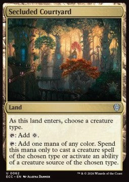 Secluded Courtyard - Commander: Lorwyn Eclipsed (Uncommon) [ECC-62] - JotaCards - Tu Tienda de TCG