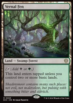 Vernal Fen - Commander: Lorwyn Eclipsed (Rare) [ECC-63] - JotaCards - Tu Tienda de TCG