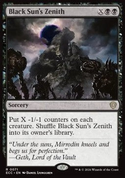 Black Sun's Zenith - Commander: Lorwyn Eclipsed (Rare) [ECC-71] - JotaCards - Tu Tienda de TCG