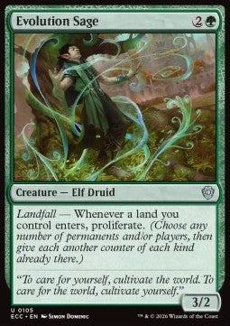 Evolution Sage - Commander: Lorwyn Eclipsed (Uncommon) [ECC-105] - JotaCards - Tu Tienda de TCG