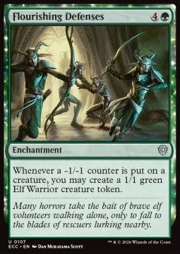 Flourishing Defenses - Commander: Lorwyn Eclipsed (Uncommon) [ECC-107] - JotaCards - Tu Tienda de TCG