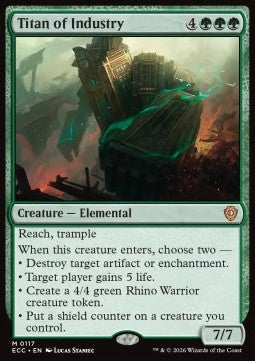 Titan of Industry - Commander: Lorwyn Eclipsed (Mythic) [ECC-117] - JotaCards - Tu Tienda de TCG