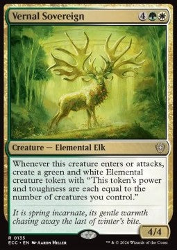 Vernal Sovereign - Commander: Lorwyn Eclipsed (Rare) [ECC-135] - JotaCards - Tu Tienda de TCG