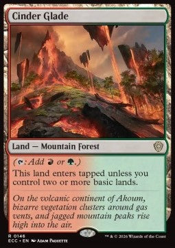 Cinder Glade - Commander: Lorwyn Eclipsed (Rare) [ECC-146] - JotaCards - Tu Tienda de TCG