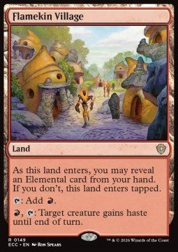 Flamekin Village - Commander: Lorwyn Eclipsed (Rare) [ECC-149] - JotaCards - Tu Tienda de TCG