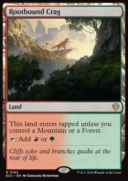 Rootbound Crag - Commander: Lorwyn Eclipsed (Rare) [ECC-163] - JotaCards - Tu Tienda de TCG