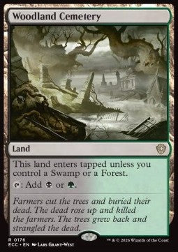 Woodland Cemetery - Commander: Lorwyn Eclipsed (Rare) [ECC-176] - JotaCards - Tu Tienda de TCG