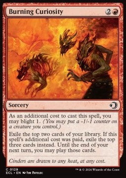 Burning Curiosity - Lorwyn Eclipsed (Common) [ECL-129] - JotaCards - Tu Tienda de TCG