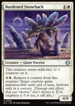 Burdened Stoneback - Lorwyn Eclipsed (Uncommon) [ECL-8] - JotaCards - Tu Tienda de TCG