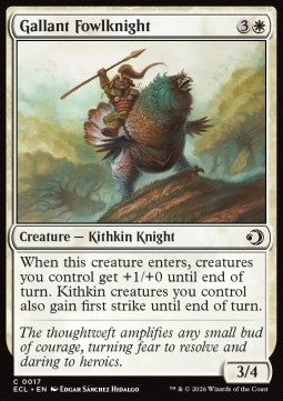 Gallant Fowlknight - Lorwyn Eclipsed (Common) [ECL-17] - JotaCards - Tu Tienda de TCG