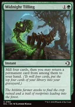 Midnight Tilling - Lorwyn Eclipsed (Common) [ECL-182] - JotaCards - Tu Tienda de TCG