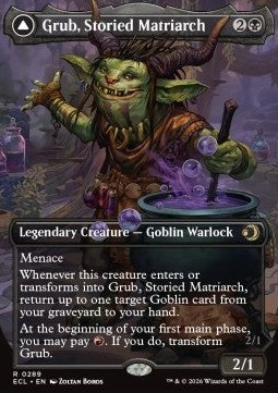 Grub, Storied Matriarch // Grub, Notorious Auntie - Lorwyn Eclipsed: Extras (Rare) [XECL-289] - JotaCards - Tu Tienda de TCG