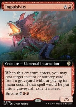 Impulsivity - Commander: Lorwyn Eclipsed: Extras (Rare) [XECC-33] - JotaCards - Tu Tienda de TCG