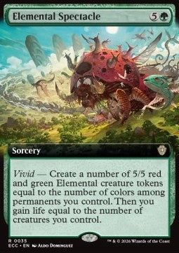 Elemental Spectacle - Commander: Lorwyn Eclipsed: Extras (Rare) [XECC-35] - JotaCards - Tu Tienda de TCG