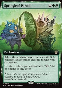 Springleaf Parade - Commander: Lorwyn Eclipsed: Extras (Rare) [XECC-39] - JotaCards - Tu Tienda de TCG