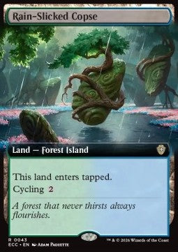 Rain-Slicked Copse - Commander: Lorwyn Eclipsed: Extras (Rare) [XECC-43] - JotaCards - Tu Tienda de TCG
