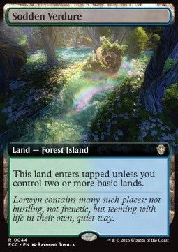 Sodden Verdure - Commander: Lorwyn Eclipsed: Extras (Rare) [XECC-44] - JotaCards - Tu Tienda de TCG
