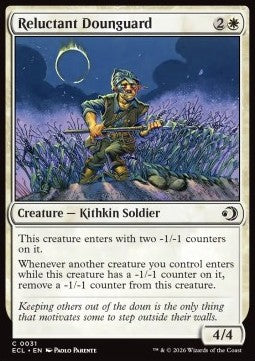 Reluctant Dounguard - Lorwyn Eclipsed (Common) [ECL-31] - JotaCards - Tu Tienda de TCG