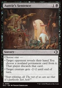 Auntie's Sentence - Lorwyn Eclipsed (Common) [ECL-85] - JotaCards - Tu Tienda de TCG