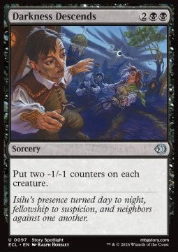 Darkness Descends - Lorwyn Eclipsed (Uncommon) [ECL-97] - JotaCards - Tu Tienda de TCG