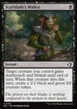 Scarblade's Malice - Lorwyn Eclipsed (Common) [ECL-119] - JotaCards - Tu Tienda de TCG