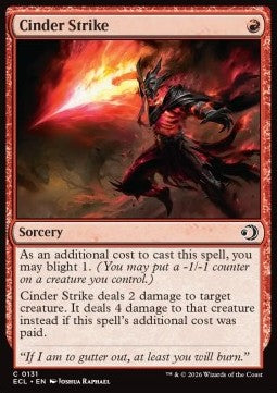 Cinder Strike - Lorwyn Eclipsed (Common) [ECL-131] - JotaCards - Tu Tienda de TCG