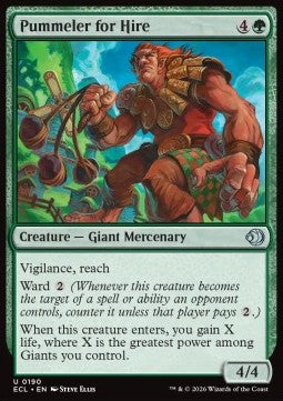 Pummeler for Hire - Lorwyn Eclipsed (Uncommon) [ECL-190] - JotaCards - Tu Tienda de TCG