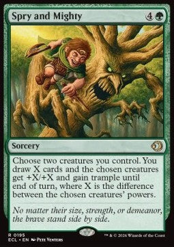 Spry and Mighty - Lorwyn Eclipsed (Rare) [ECL-195] - JotaCards - Tu Tienda de TCG