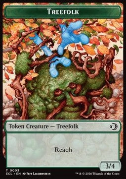 Treefolk Token (G 3/4) // Goblin Token (BR 1/1) - Lorwyn Eclipsed: Tokens (Token) [TECL-T 3/6] - JotaCards - Tu Tienda de TCG