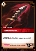 Serrated Dirk - Spiritforged (Common) [SFD-009] - JotaCards - Tu Tienda de TCG