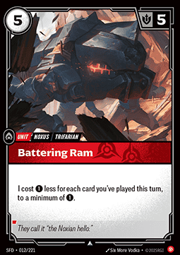 Battering Ram - Spiritforged (Uncommon) [SFD-012] - JotaCards - Tu Tienda de TCG