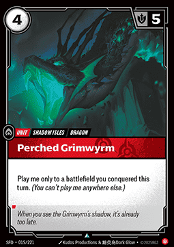 Perched Grimwyrm - Spiritforged (Uncommon) [SFD-015] - JotaCards - Tu Tienda de TCG