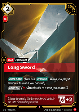 Long Sword - Spiritforged (Rare) [SFD-022] - JotaCards - Tu Tienda de TCG